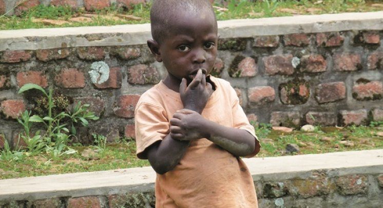 Dożywianie dzieci w Rwandzie